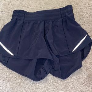 Black womens lululemon shorts